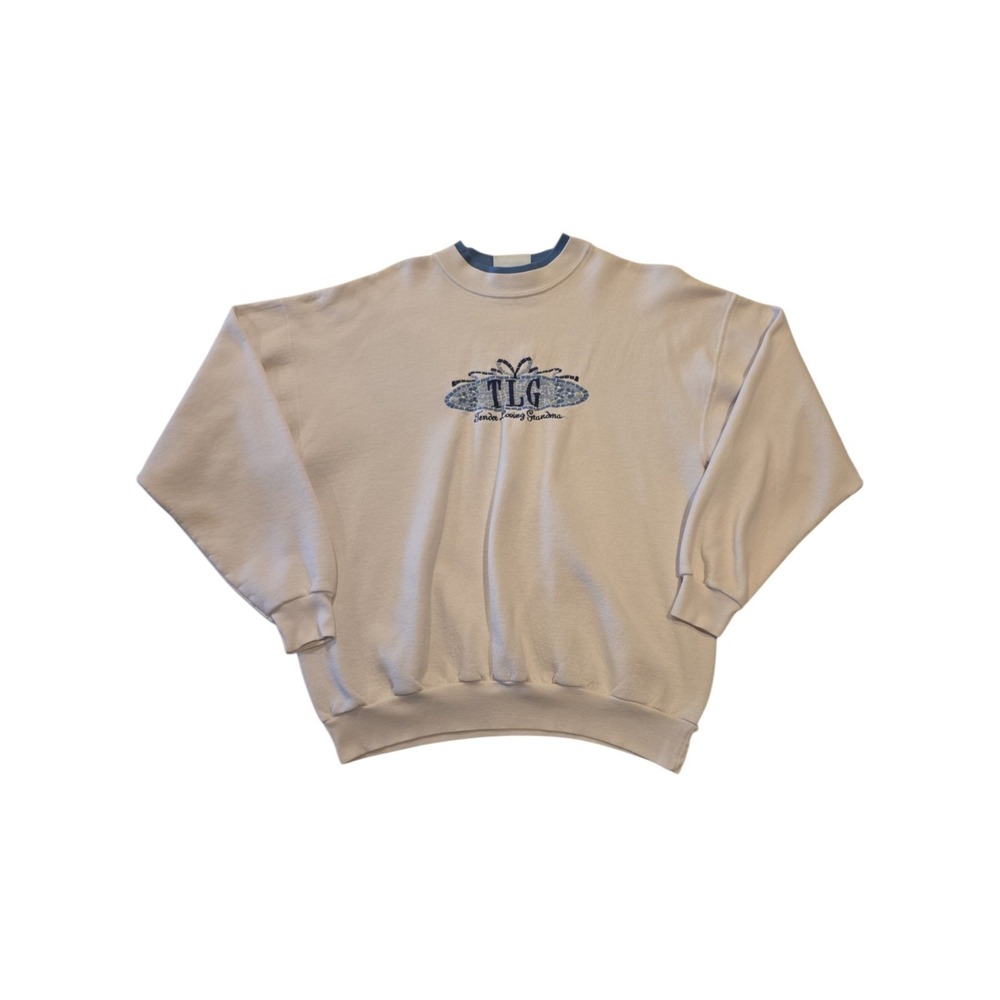 Vintage M&C Sportswear Energy Grandma Sweatshirt Large Embroidered TLG 90s